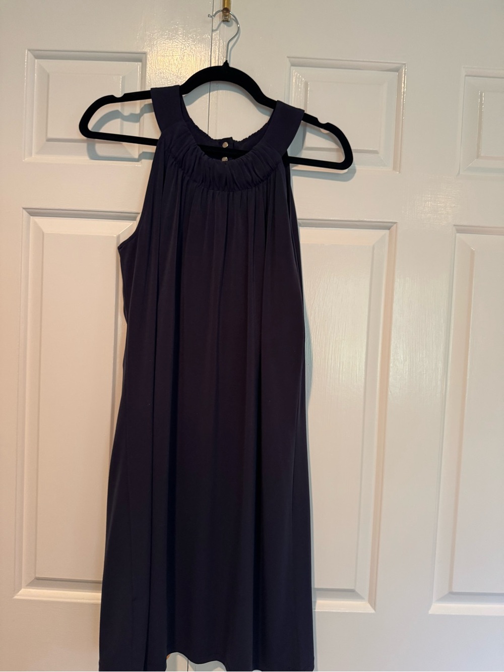 Calvin Klein Navy Halter-Style Midi Dress